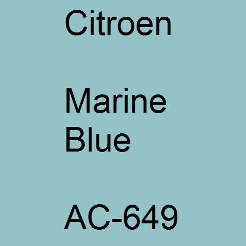 Citroen, Marine Blue, AC-649.